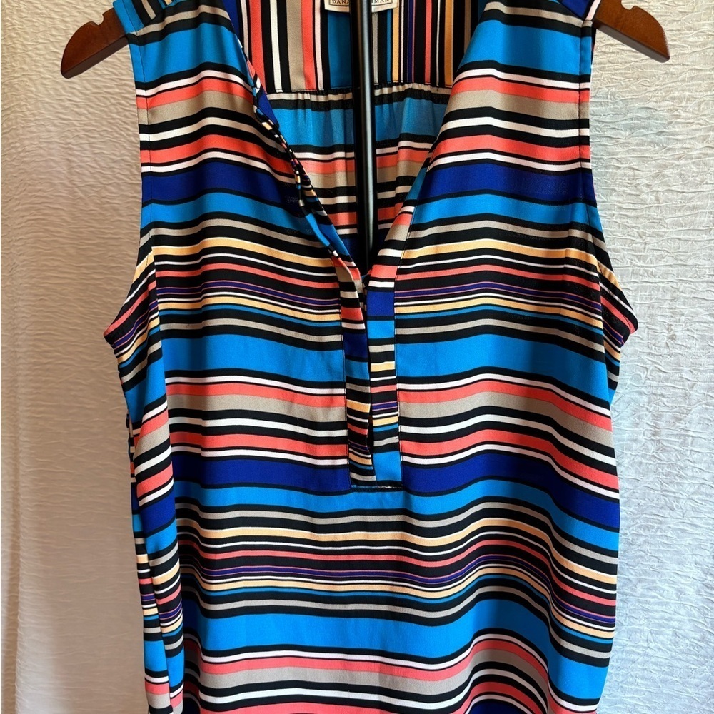 Dana Buchman Multicolor Striped Blouse